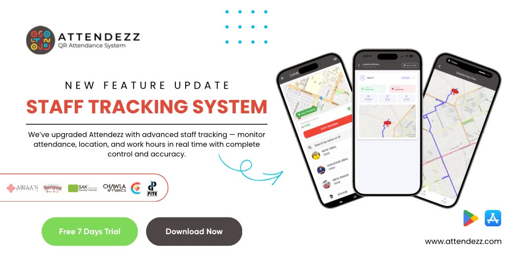 Attendezz Staff Tracking Feature