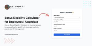 Bonus Eligibility Calculator for Employees | Attendezz