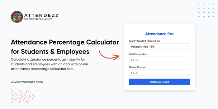Attendance Percentage Calculator