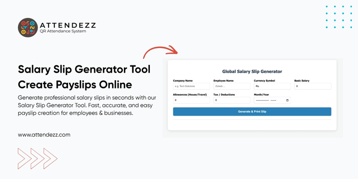 Salary Slip Generator Tool – Create Payslips Online
