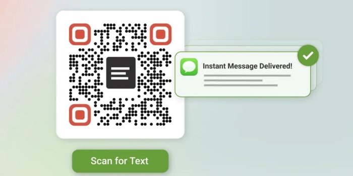 Plain Text QR Codes for Business Communication