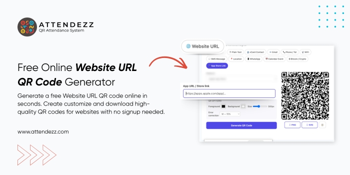 Website URL QR Code Generator