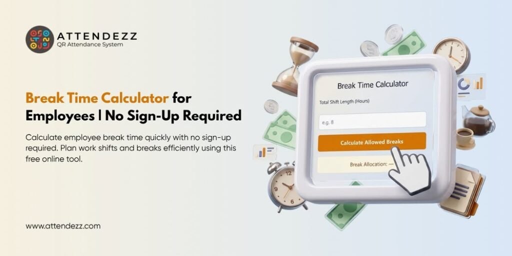 Break Time Calculator for Employees | No Sign-Up Required