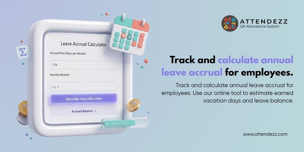 Annual Leave Accrual Calculator for Employees | Online Tool