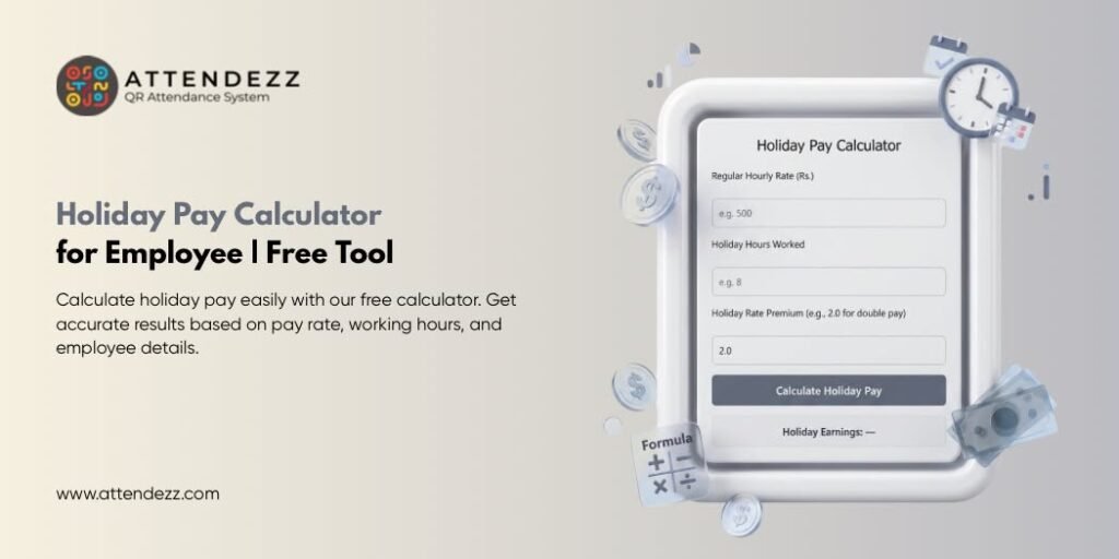 Holiday Pay Calculator for Employee | Free Tool