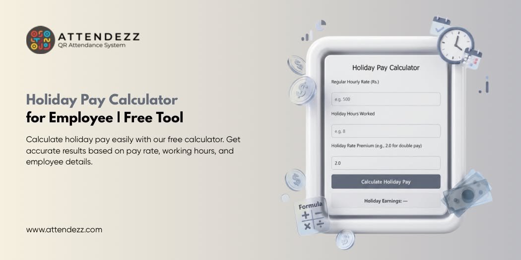 Holiday Pay Calculator for Employee | Free Tool