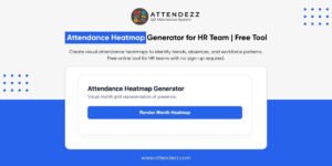Attendance Heatmap Generator for HR Team | Free Tool
