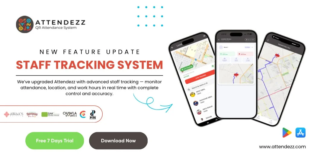 Attendezz Staff Tracking Feature