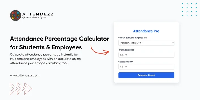 Attendance Percentage Calculator