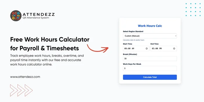 Free Work Hours Calculator for Payroll & Timesheets