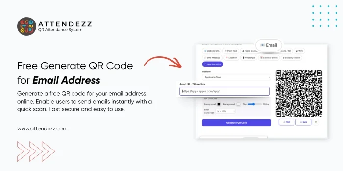 Free Generate QR Code for Email Address