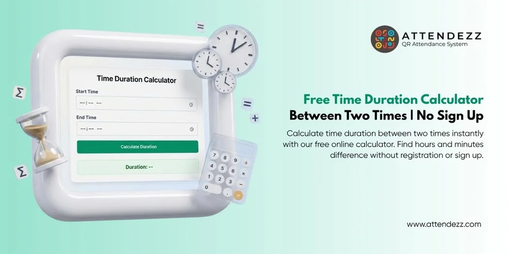 Free Time Duration Calculator Between Two Times | No Sign Up