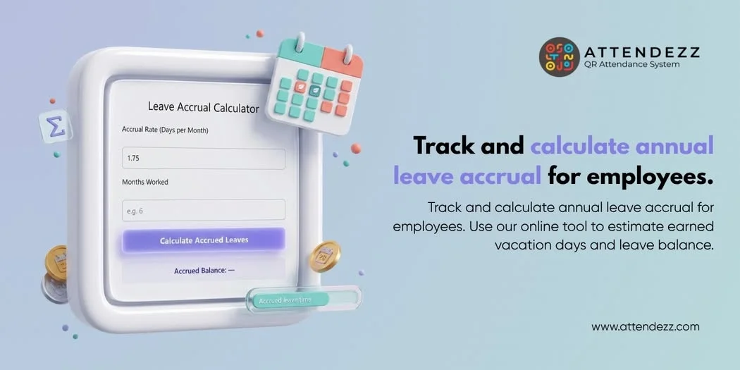 Annual Leave Accrual Calculator for Employees | Online Tool